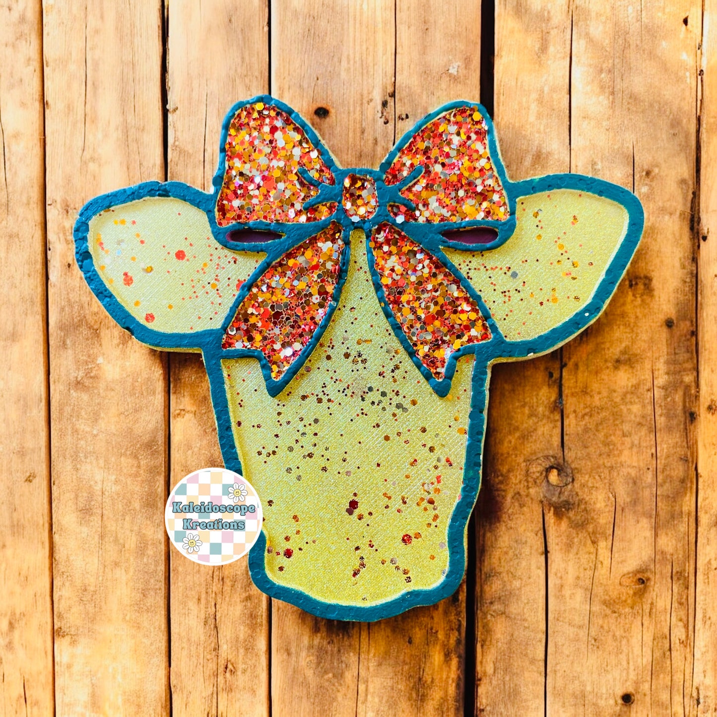 Cow Head w/Bow Car Freshener