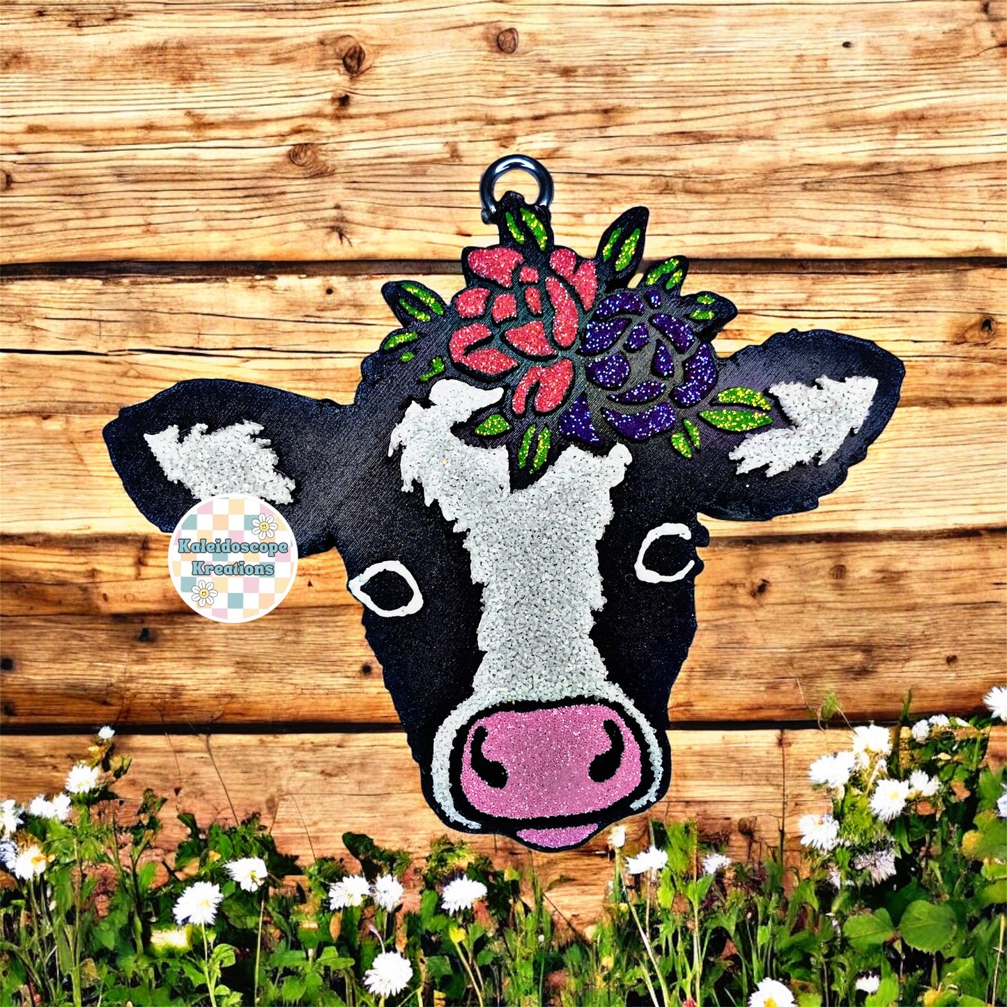 Cow w/Flowers Freshener
