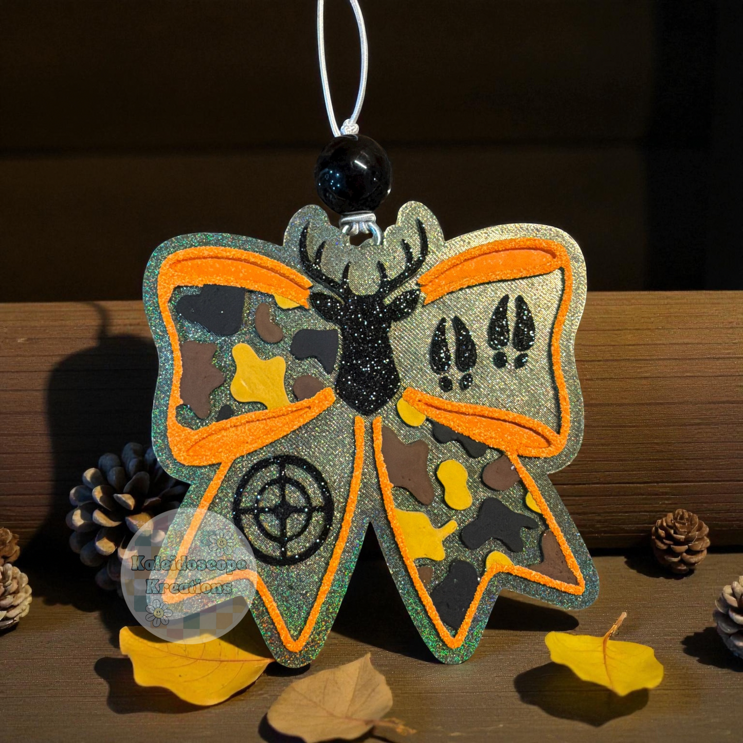 Camo Deer Bow Car Freshener