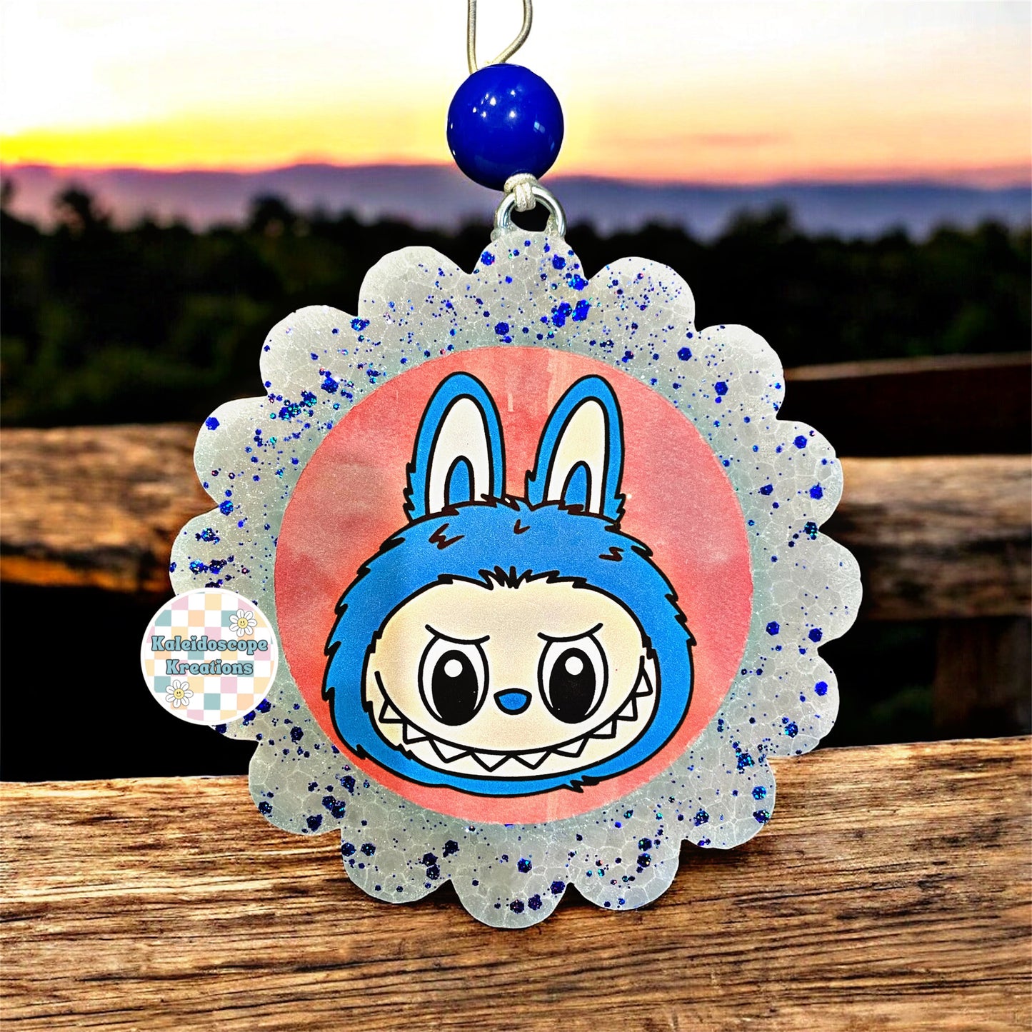 Scalloped Bubu Cardstock Car Freshener