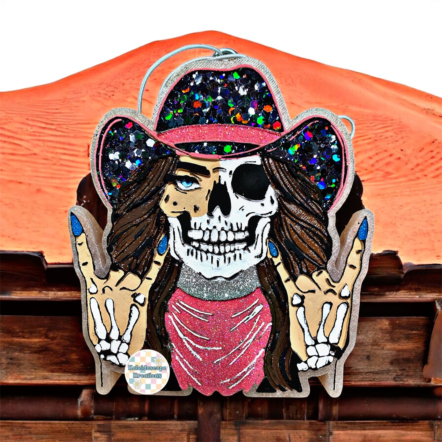 Cowgirl Skelly Car Freshener