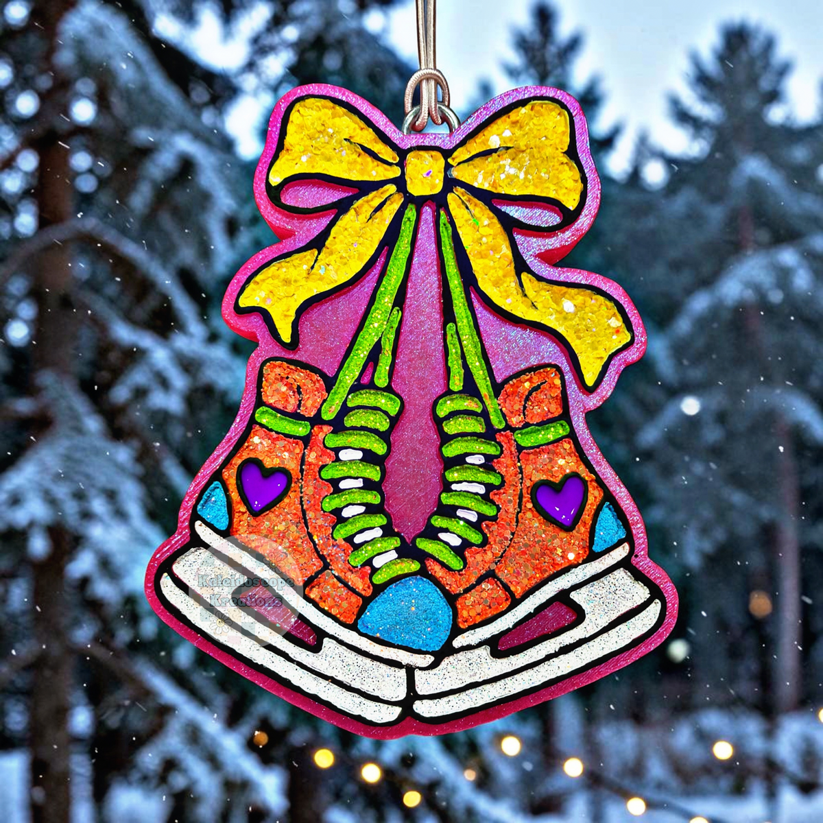 Ice Skates, Retro, Winter, Car Freshener