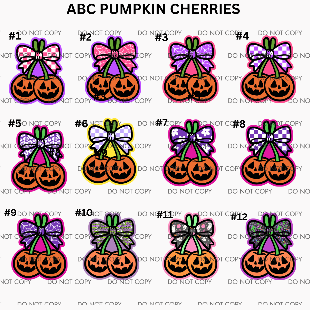 ABC PUMPKIN CHERRIES CARDSTOCK