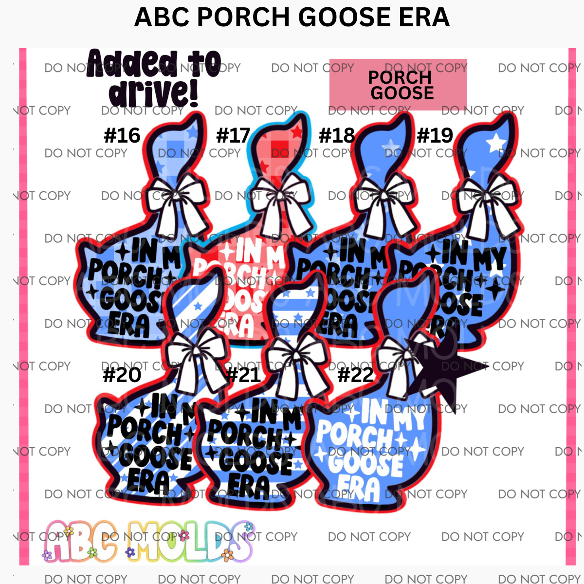 ABC In My Porch Goose Era Cardstock