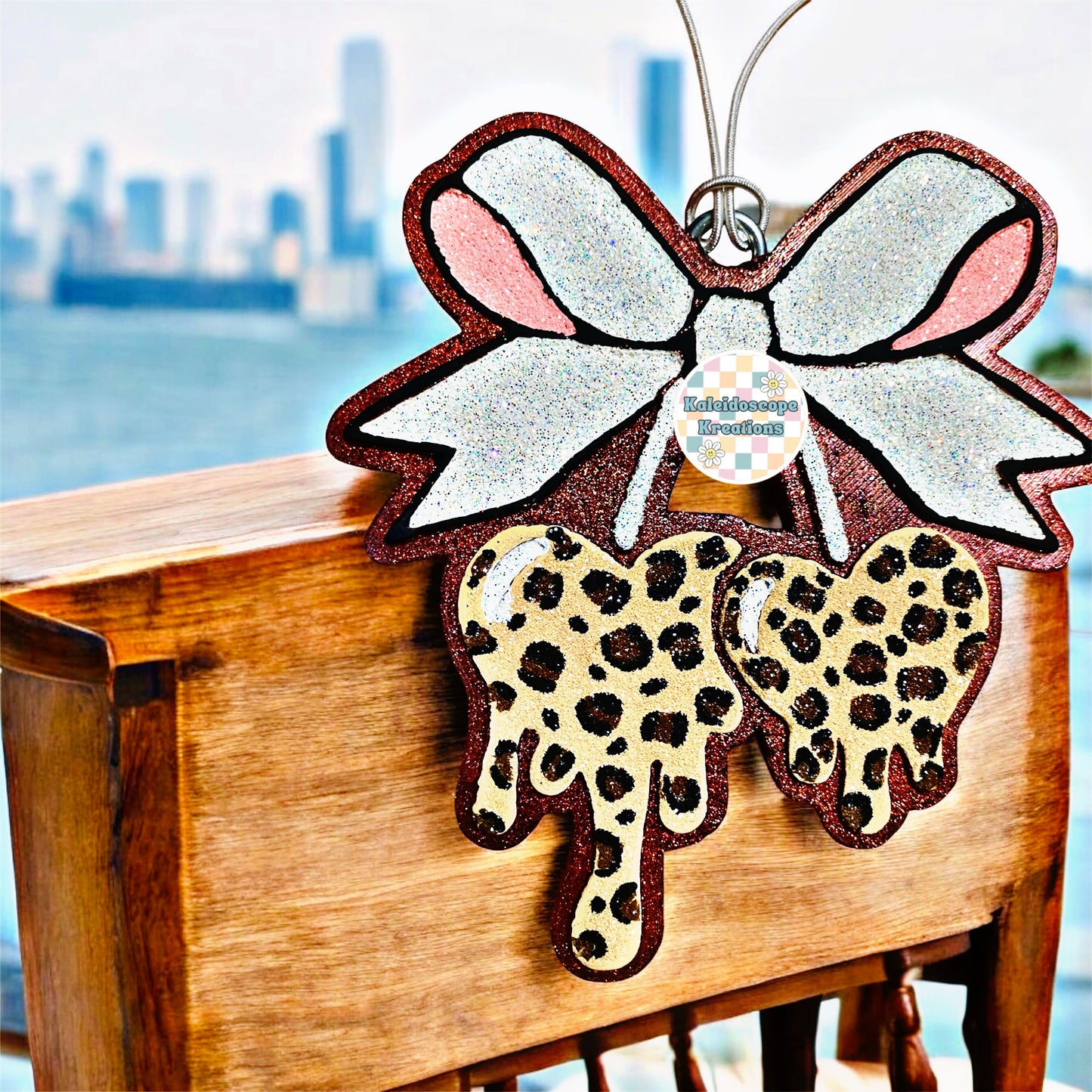 Bow Drip Cherries Car Freshener