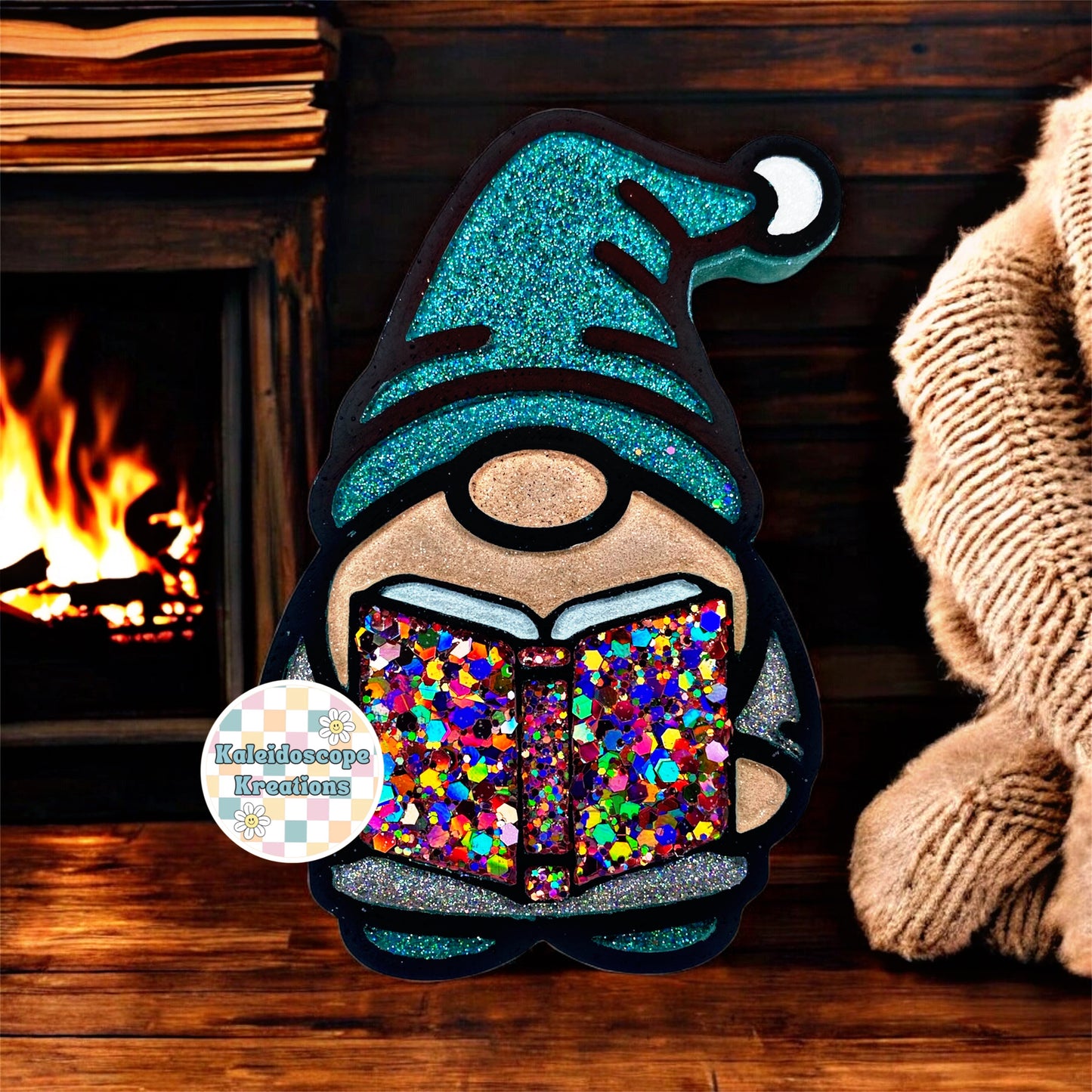 Book Reading Gnome Car Freshener