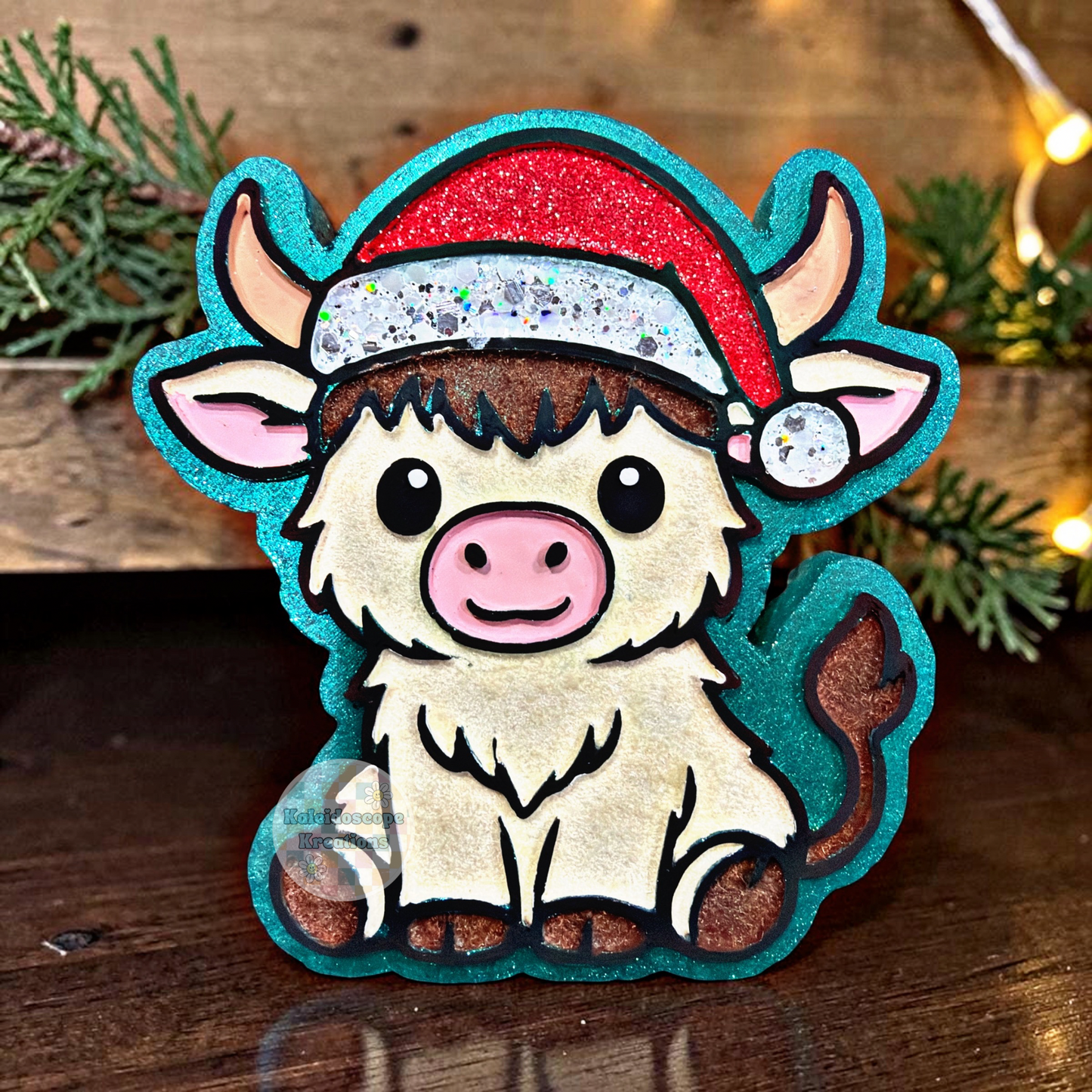 Cow, Santa Hat, Christmas, Car Freshener