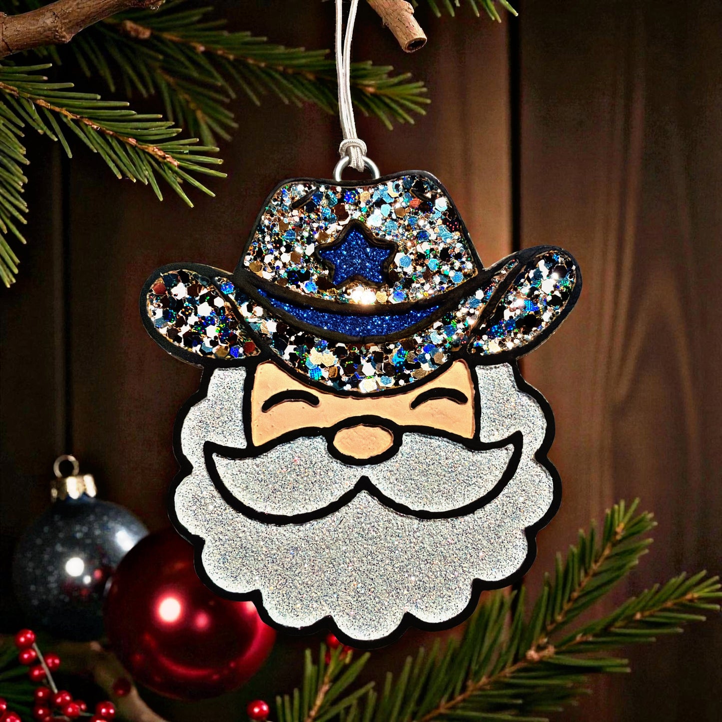 Cowboy Santa Car Freshener