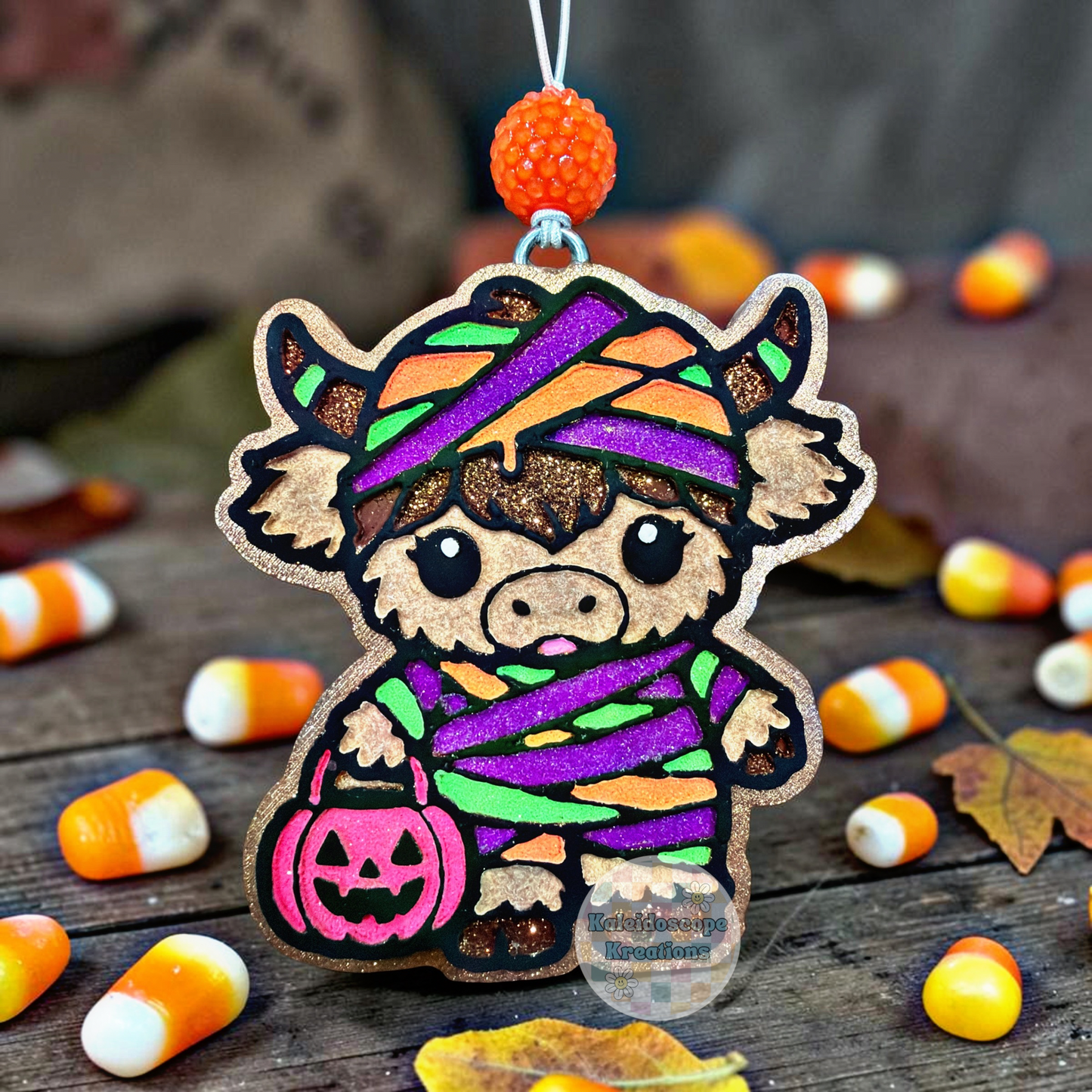 Mummy, Cow, Halloween, Car Freshener