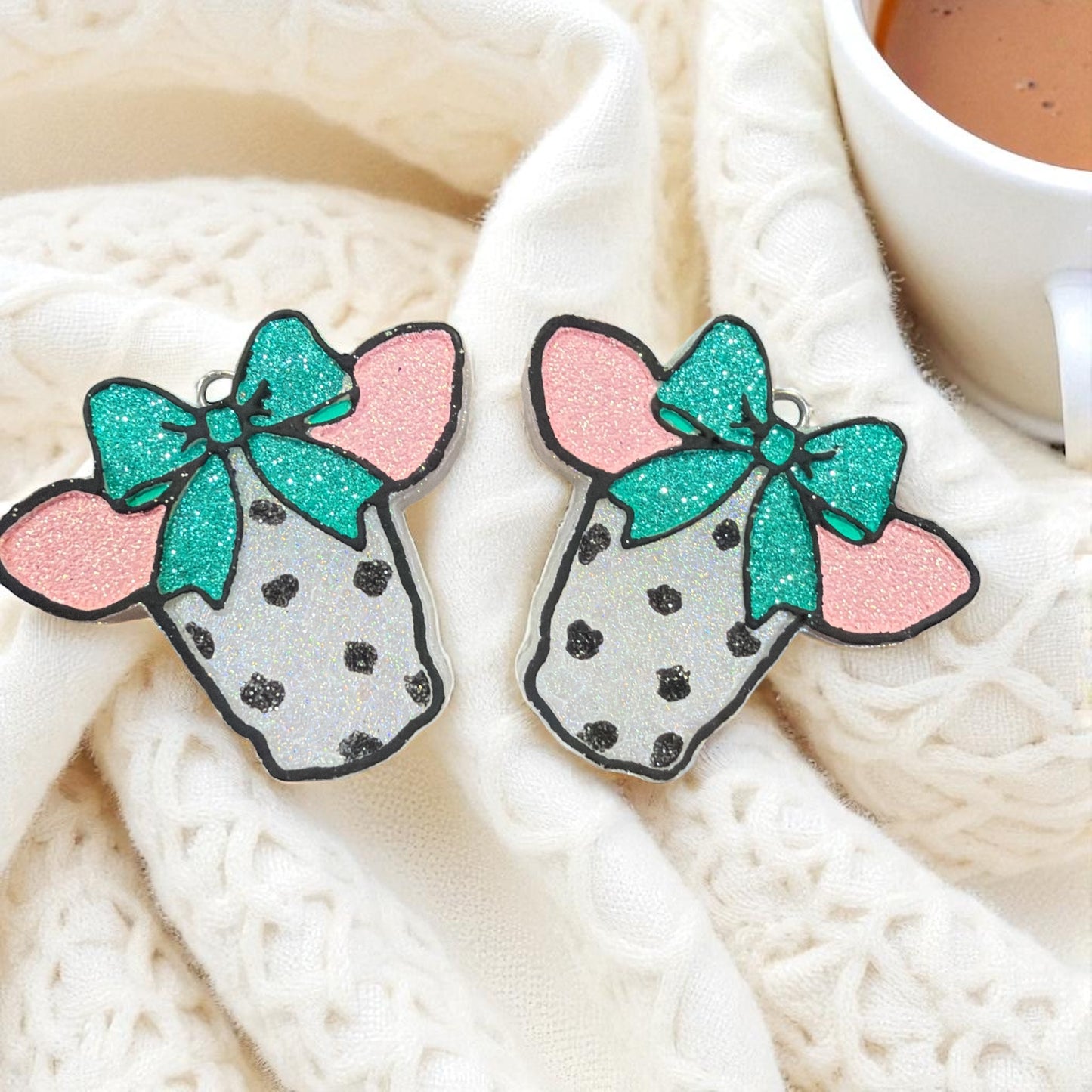 Cute Cowhead w/Bow Vent Car Freshener