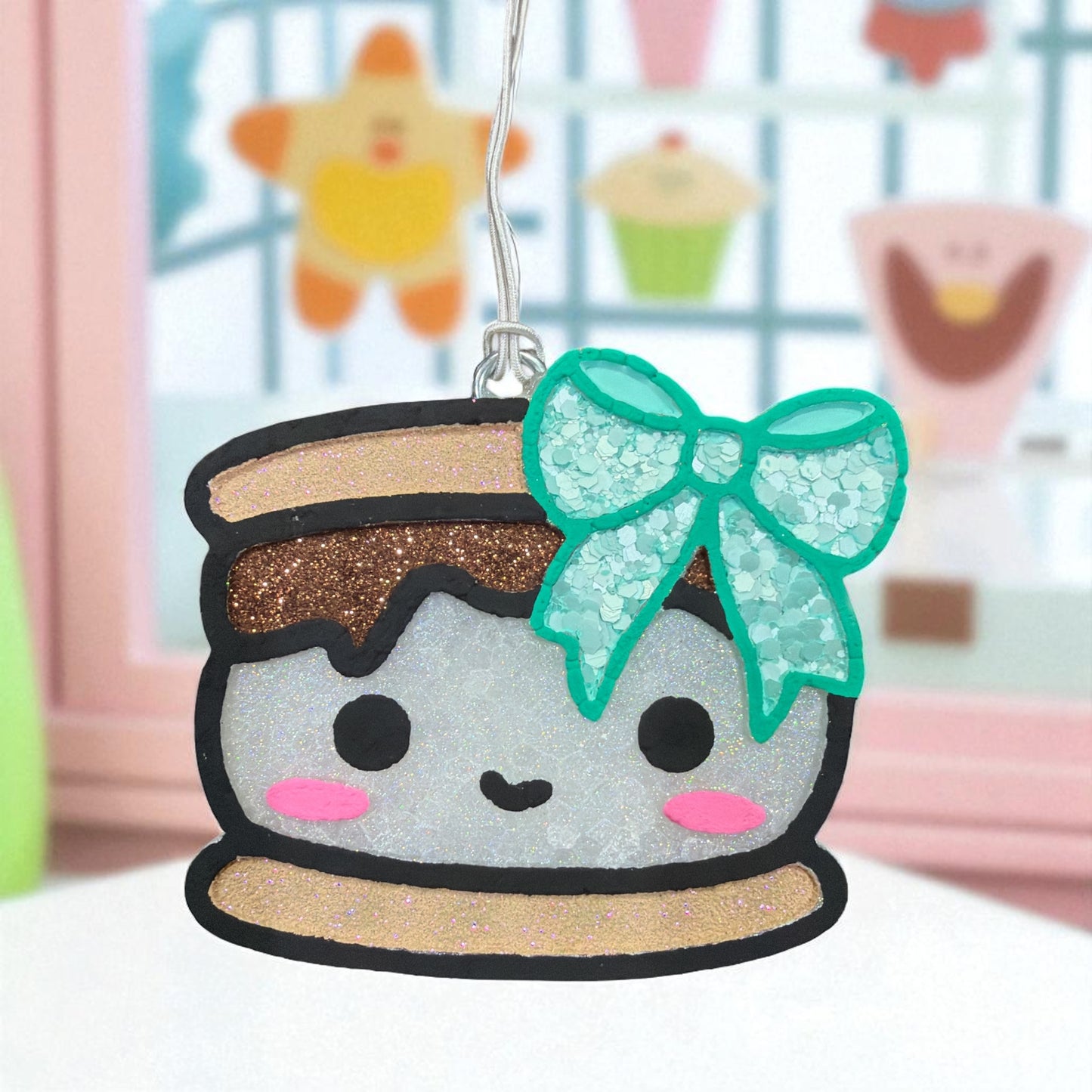 Smore w/Bow Car Freshener