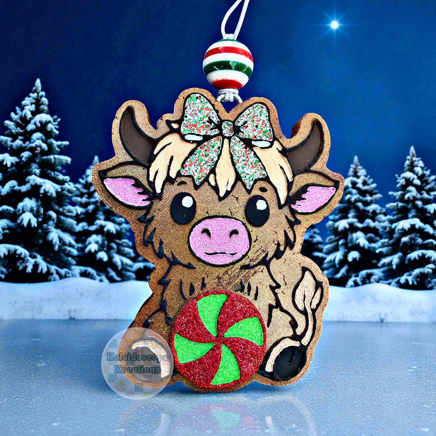 Peppermint Cow Car Freshener