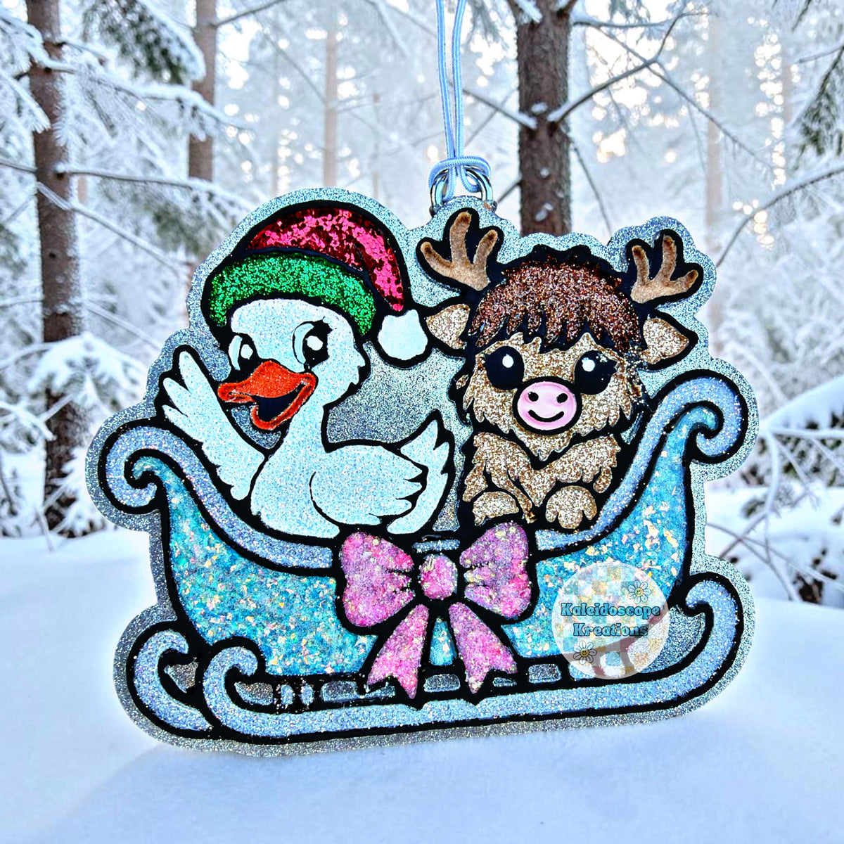 Christmas, Sleigh, Goose, Car Freshener