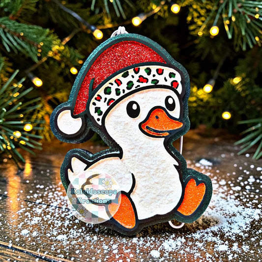 Christmas, Goose, Santa Hat, Car Freshener