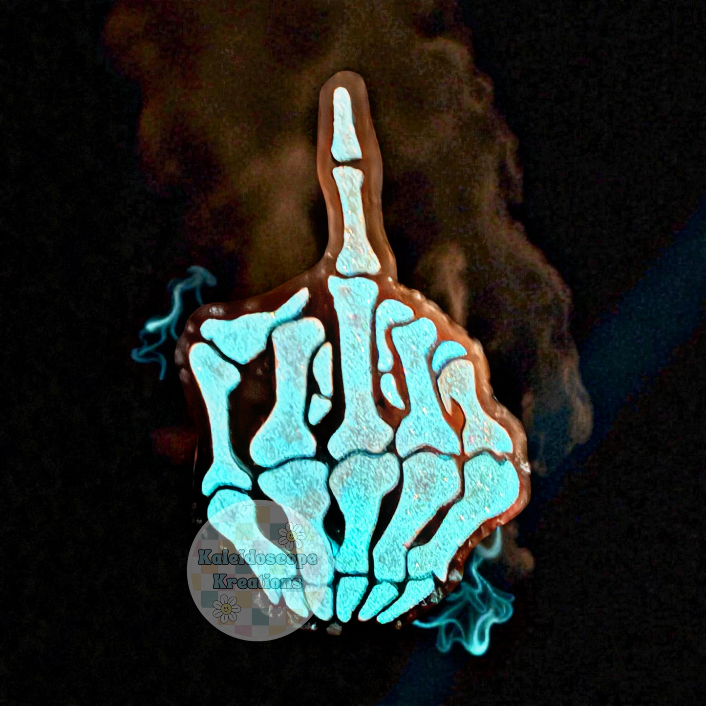 Skeleton Middle Finger Car Freshener