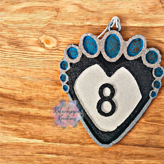 Heart 8-Ball Car Freshener