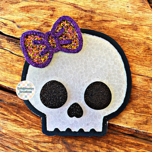 Skull w/Bow Car Freshener
