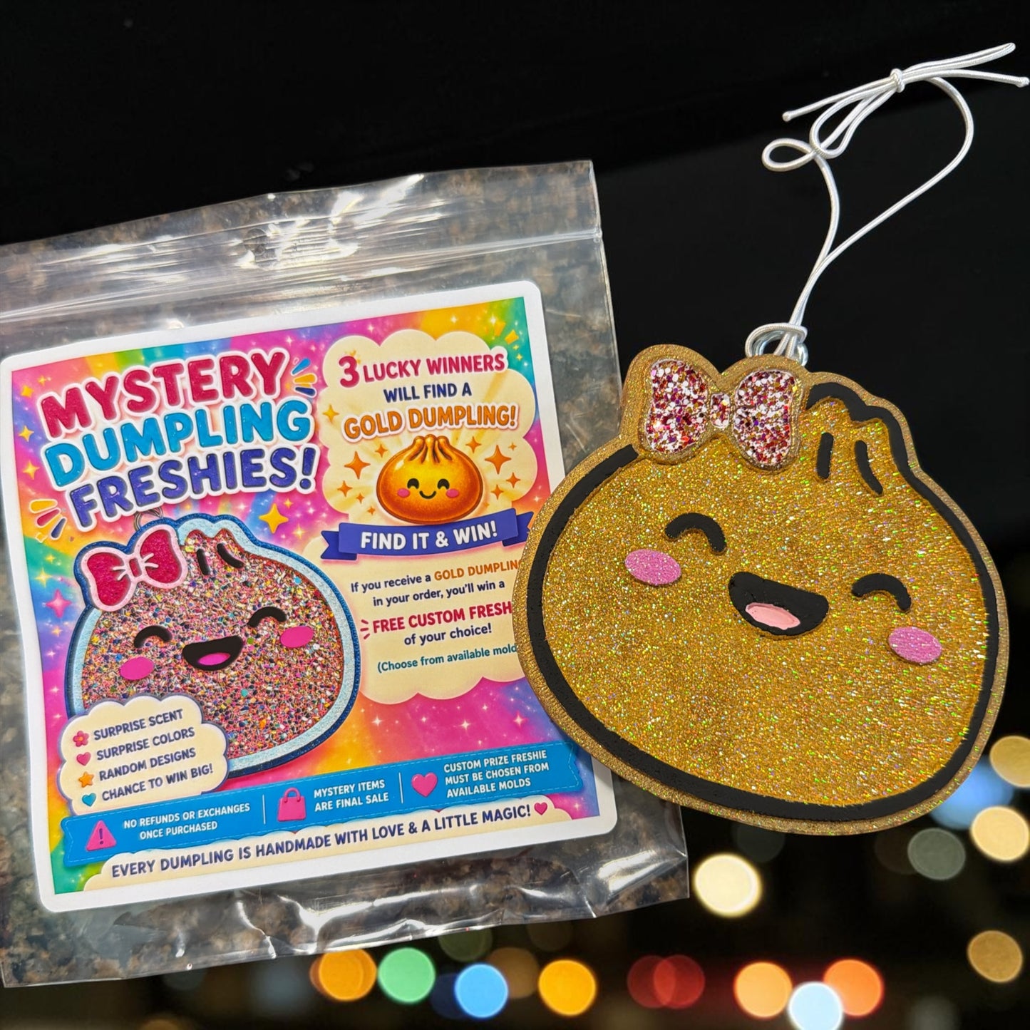 Mystery, Dumpling, Squishy Car Freshener