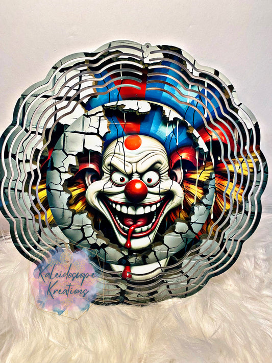 Scary Clown Wind Spinner