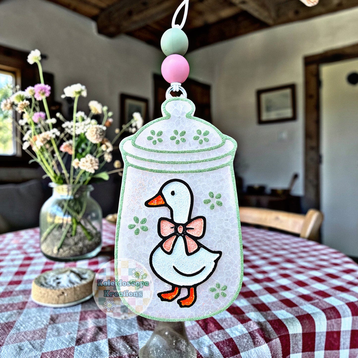 Vintage, Flour Canister, Goose, Car Freshener