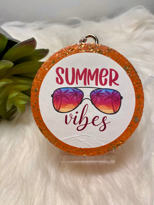 Summer Vibes Cardstock Round Freshener