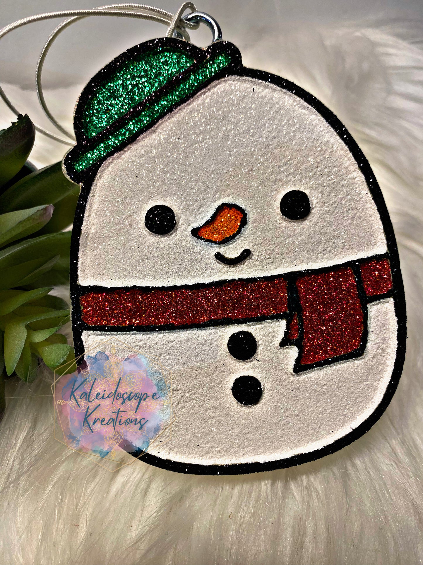 Squishy Snowman Car Freshener