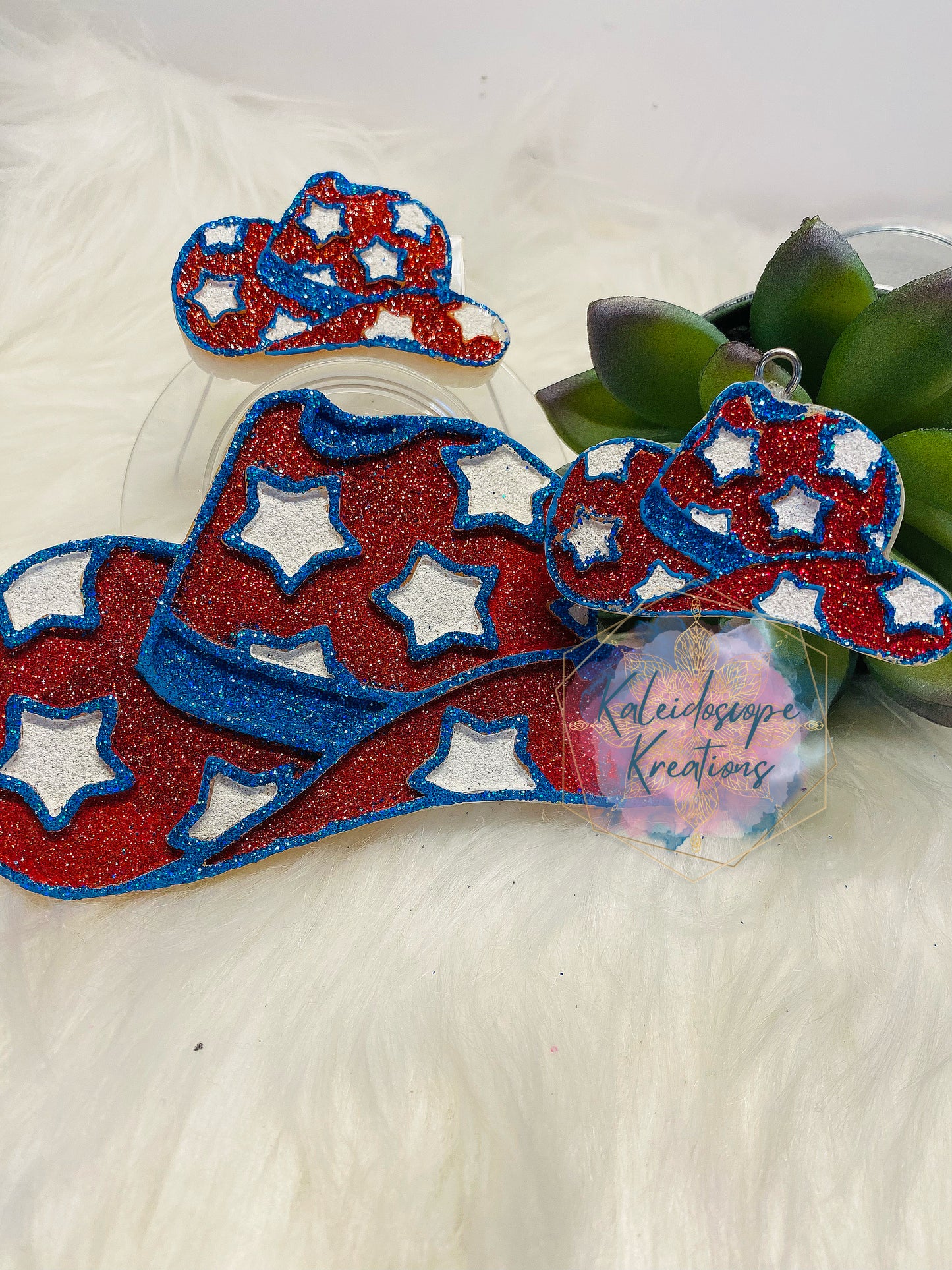 Patriotic Cowboy Hat Set