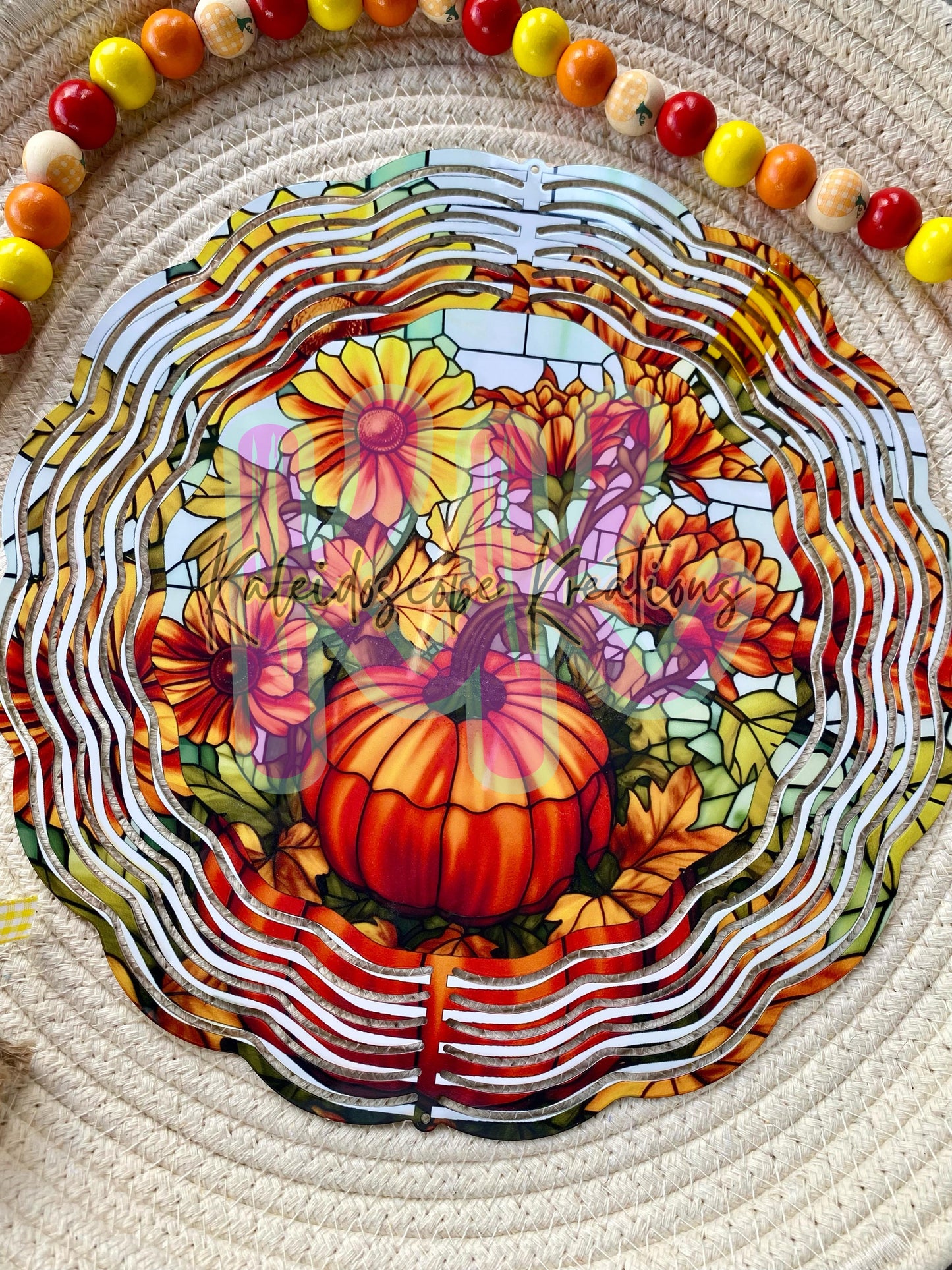 Fall Pumpkin Wind Spinner