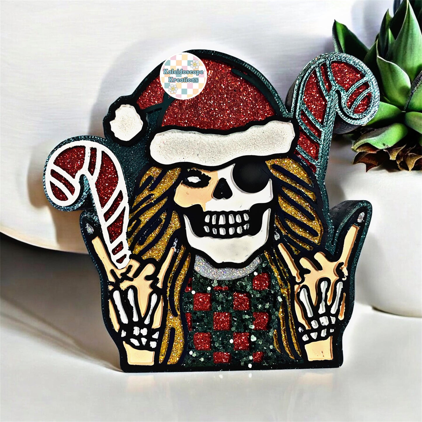 Christmas Skelly Car Freshener