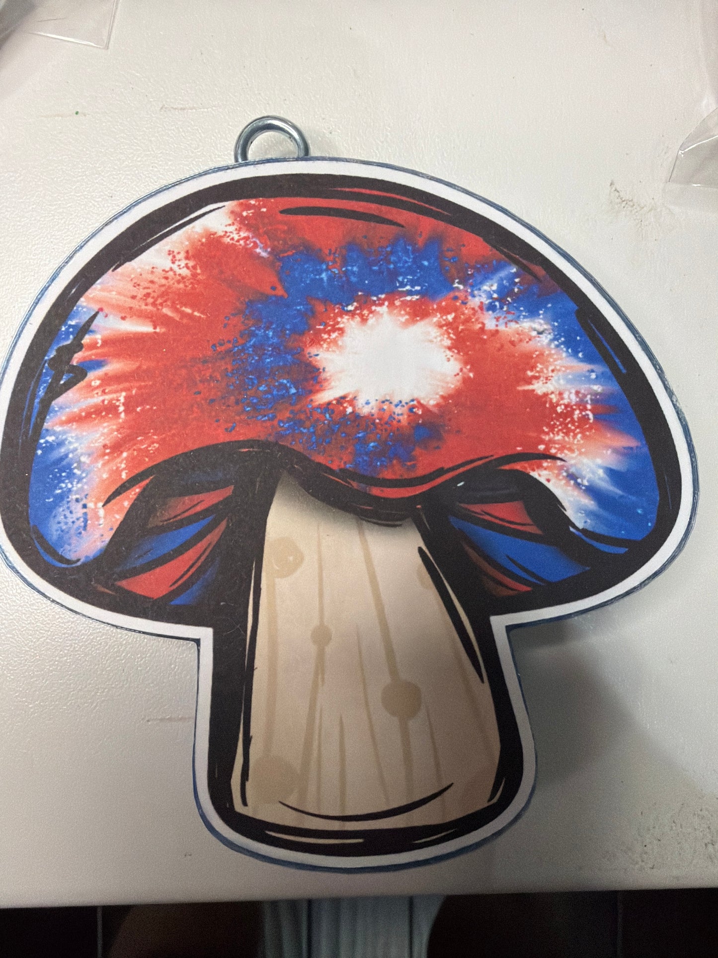 Mushroom Cardstock Car Freshener