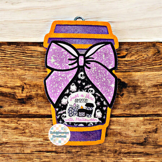 Halloween Latte Cup Car Freshener