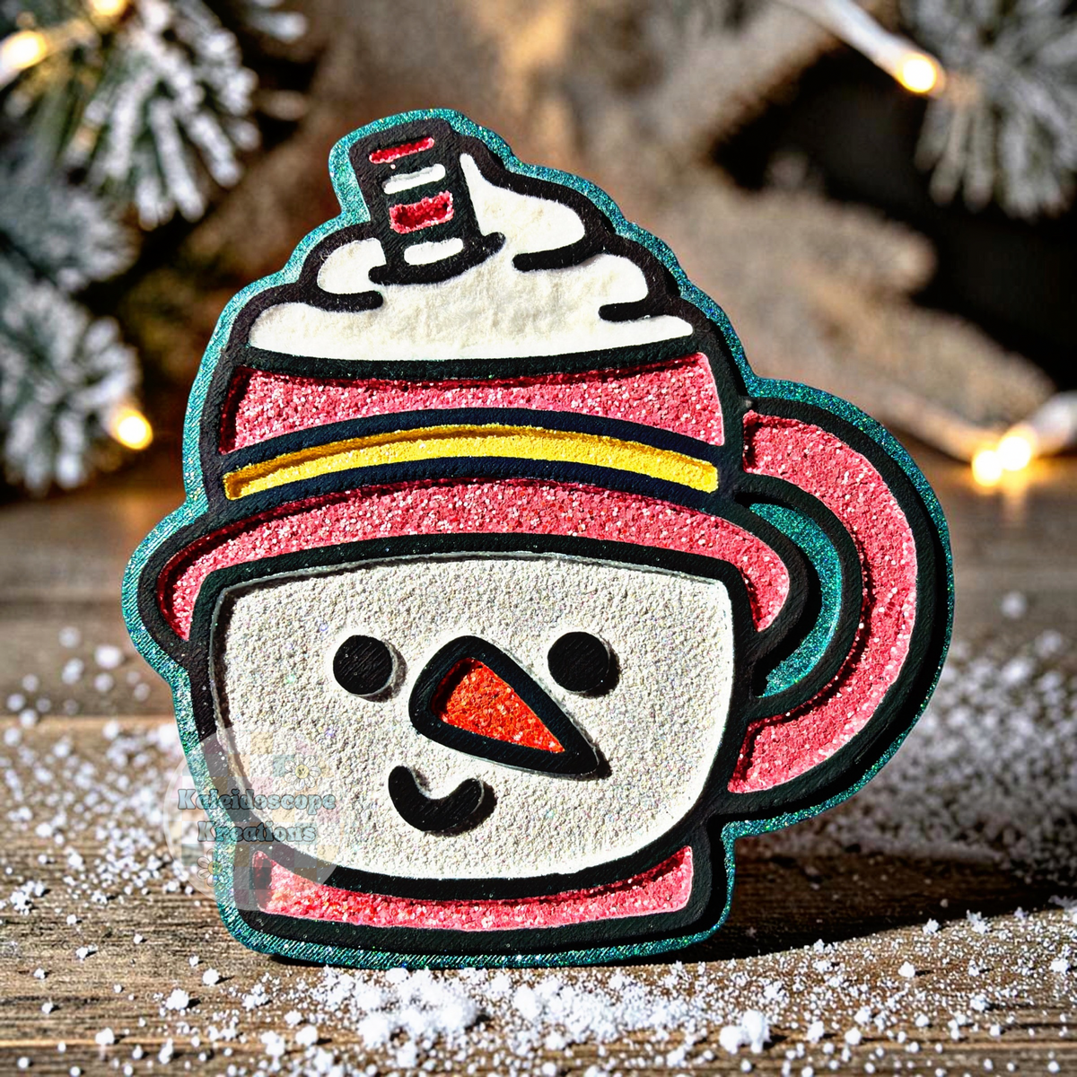 Snowman, Mug, Christmas, Car Freshener