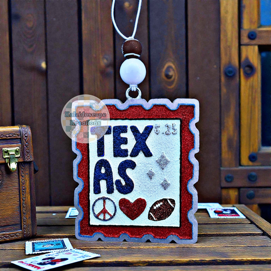 Texas Postage Stamp Car Freshener