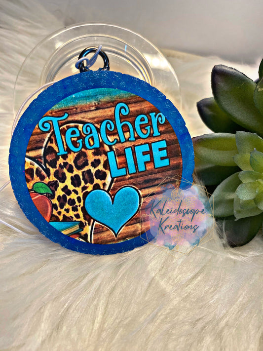 Leopard Teacher Life Cardstock Freshener