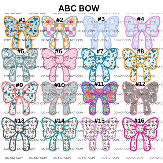 ABC BOW CARDSTOCK