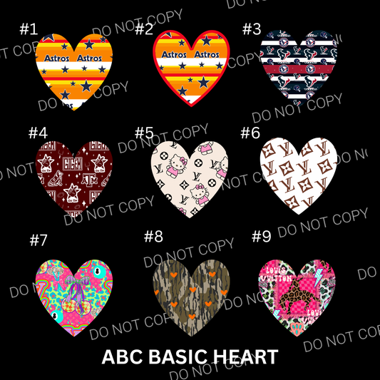 ABC Basic Heart Cardstock