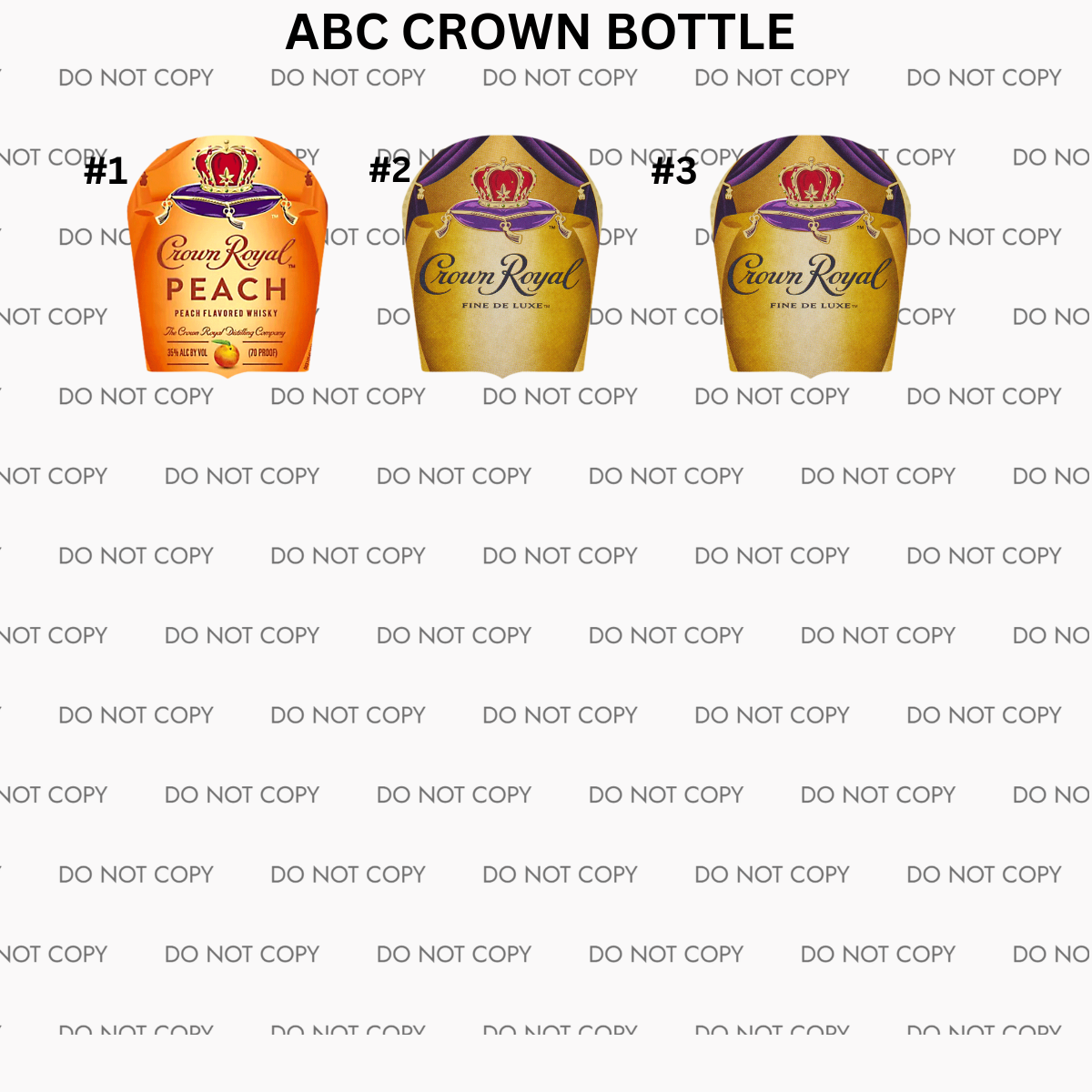ABC CROWN BOTTLE CARDSTOCK