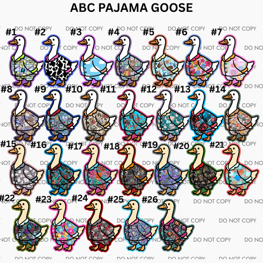 ABC PAJAMA GOOSE CARDSTOCK