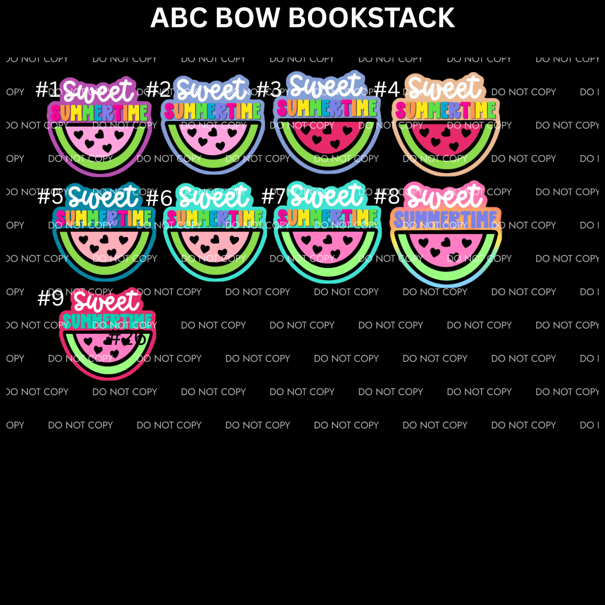 ABC SWEET SUMMERTIME CARDSTOCK