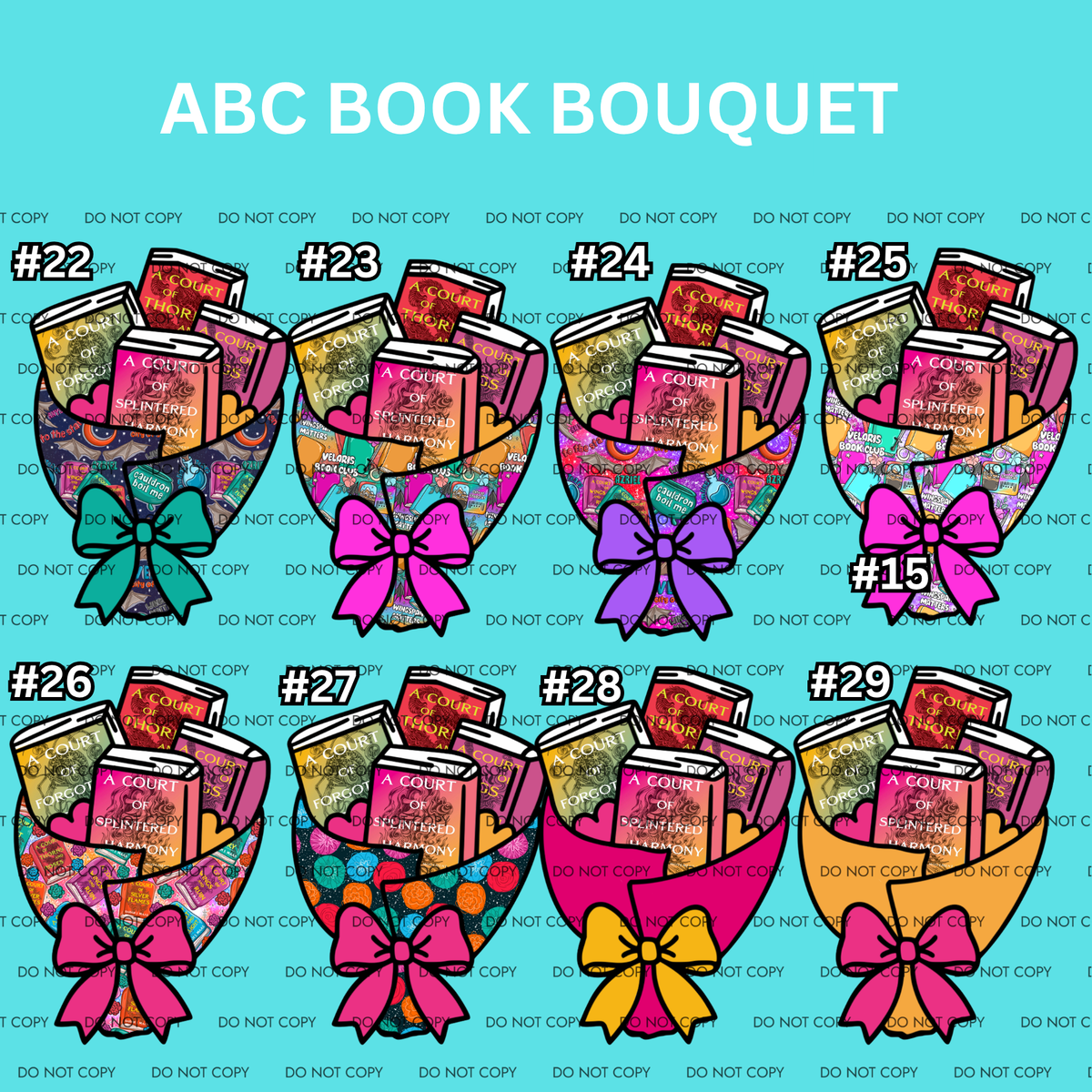 ABC BOOK BOUQUET Cardstock