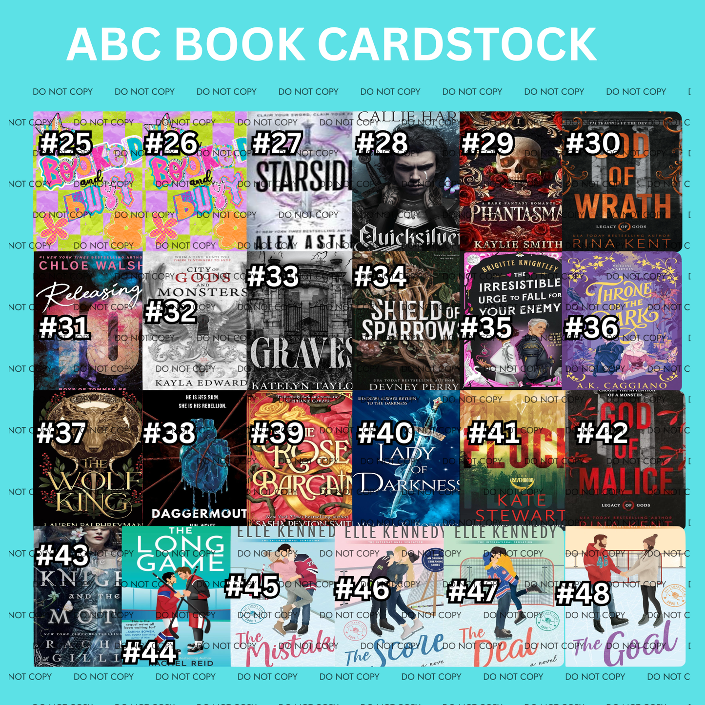 ABC BOOK CARDSTOCK