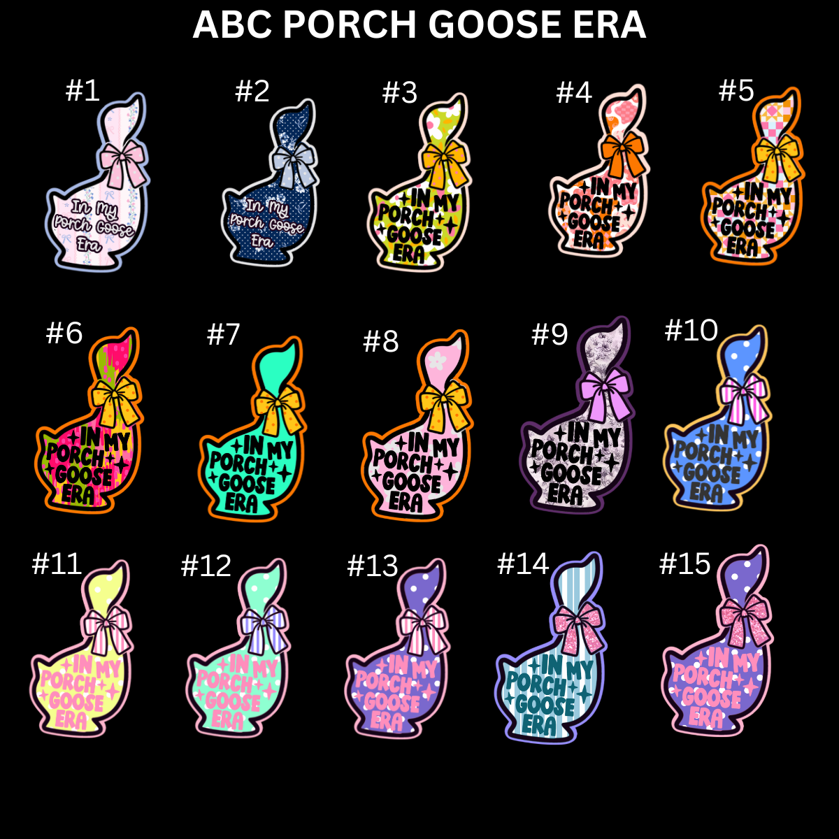 ABC In My Porch Goose Era Cardstock