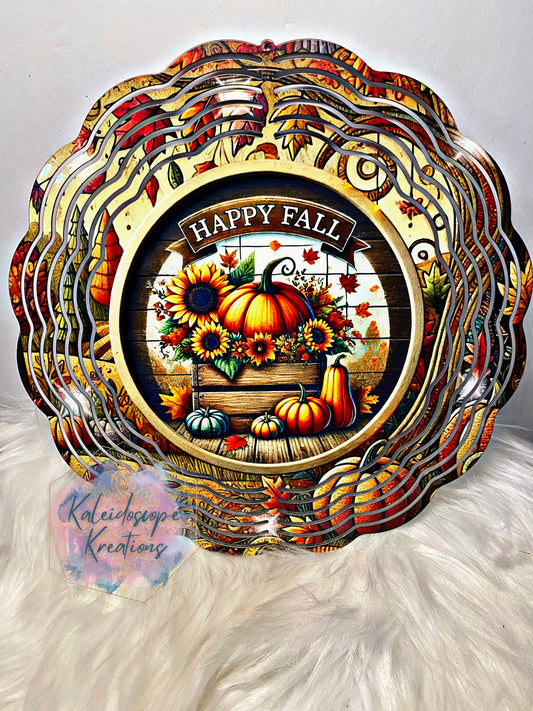 Happy Fall Wind Spinner