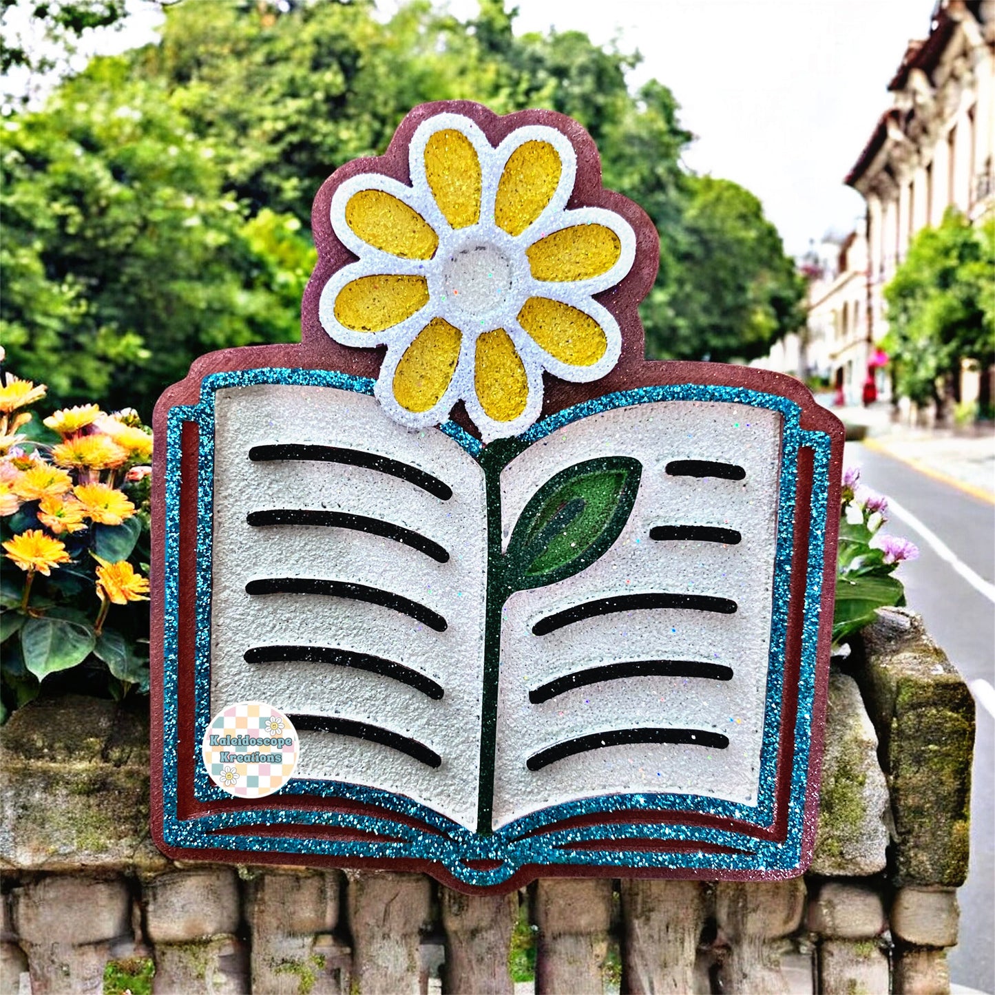 Book w/Flower Car Freshener