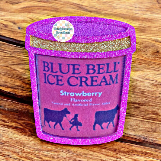 Strawberry Ice Cream Pint Car Freshener