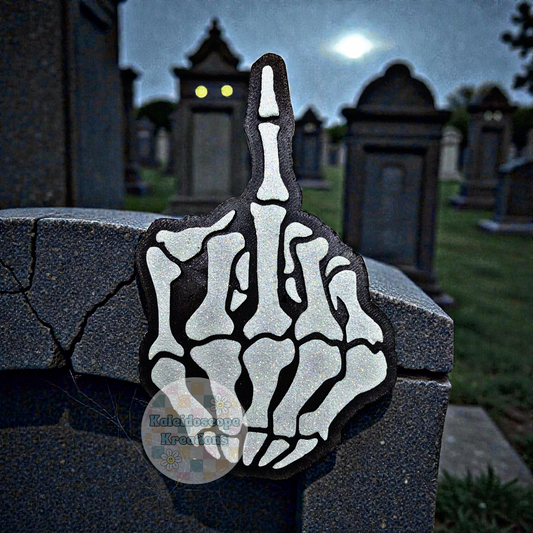 Skeleton Middle Finger Car Freshener
