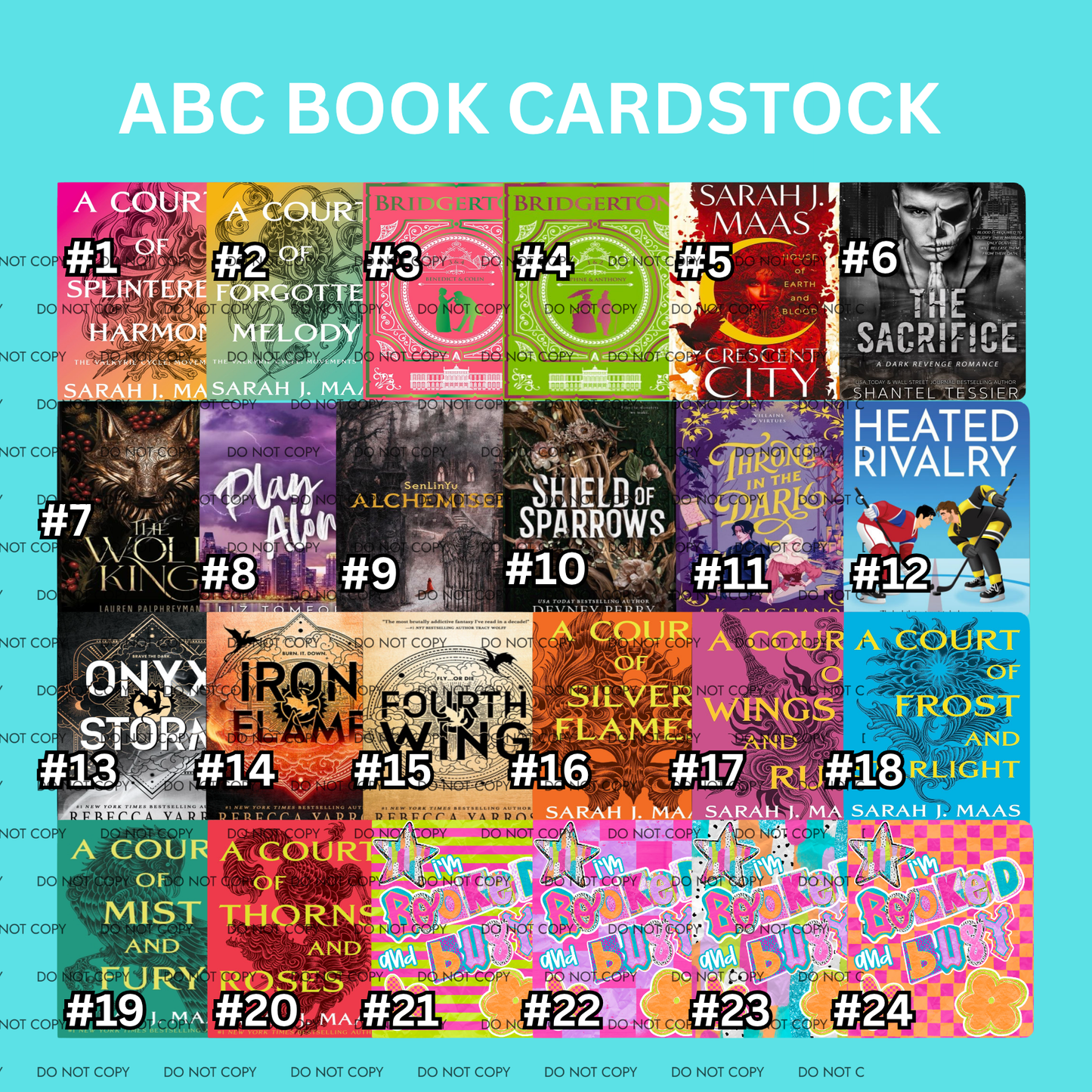 ABC BOOK CARDSTOCK