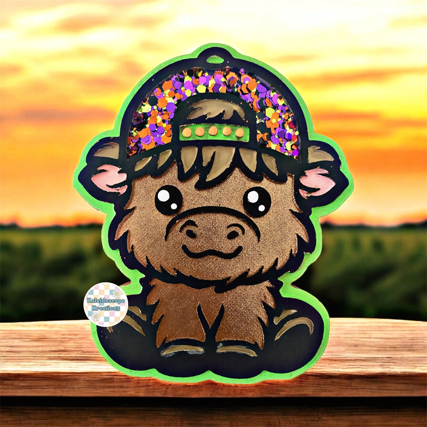 Cow w/Backward Hat Car Freshener