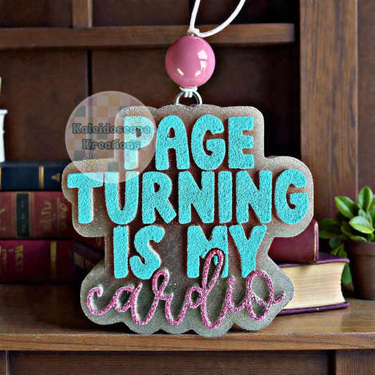 Page Turning Is My Cardio Car Freshener