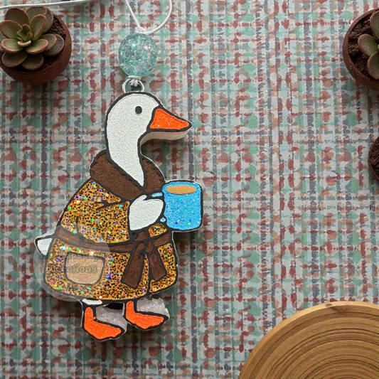 Goose w/Robe Car Freshener